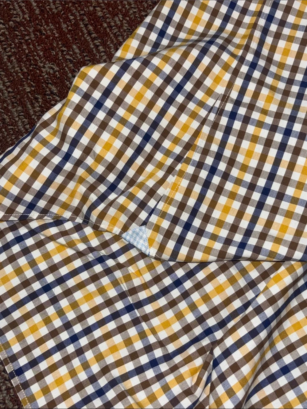 Banana Republic plaid button down dress shirt grant fit long sleeve large